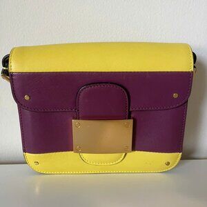 VALENTINO GARAVANI Calfskin Rivet Colorblock Mini Shoulder Bag